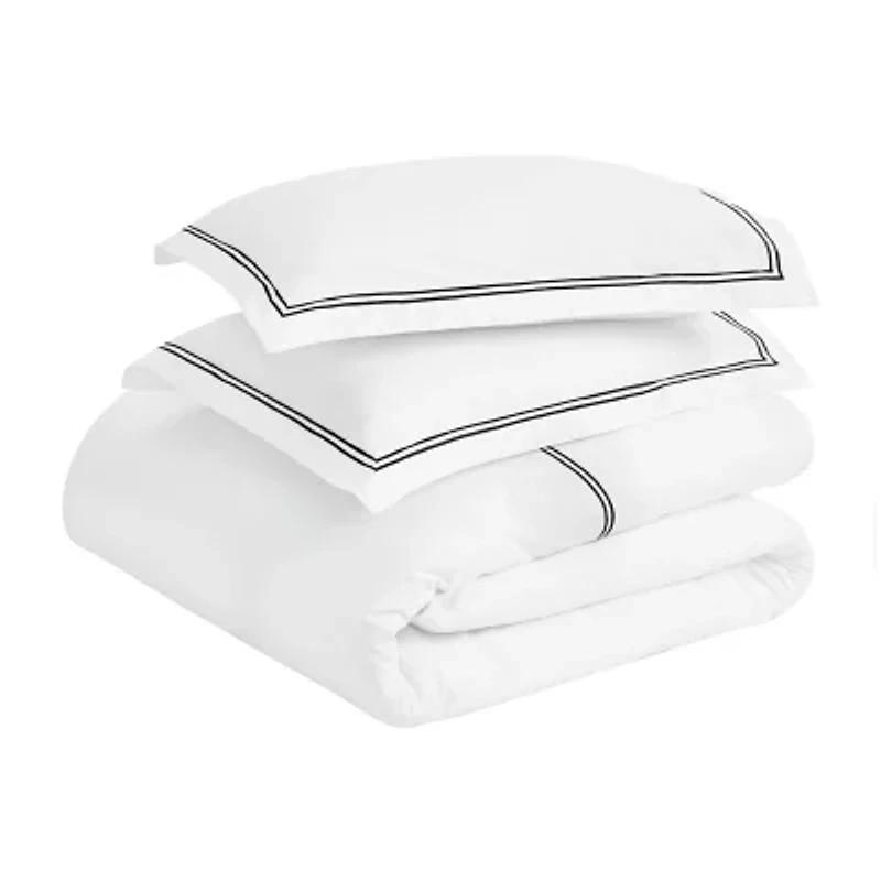 SUPERIOR® Fieldstone Cotton Embroidered Texture Duvet Cover