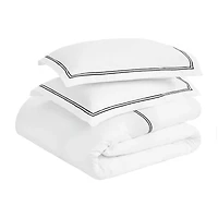 SUPERIOR® Fieldstone Cotton Embroidered Texture Duvet Cover