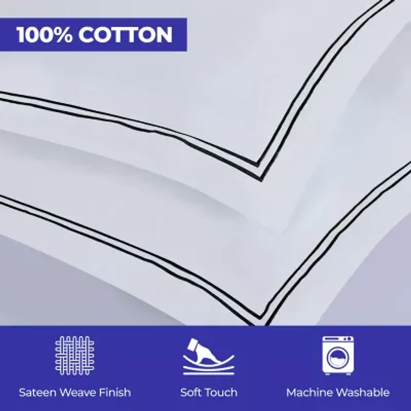 SUPERIOR® Fieldstone Cotton Embroidered Texture Duvet Cover