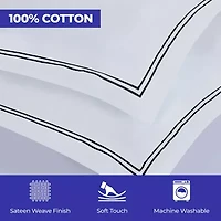 SUPERIOR® Fieldstone Cotton Embroidered Texture Duvet Cover