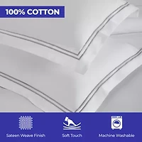 SUPERIOR® Fieldstone Cotton Embroidered Texture Duvet Cover