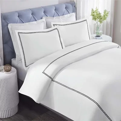 SUPERIOR® Fieldstone Cotton Embroidered Texture Duvet Cover