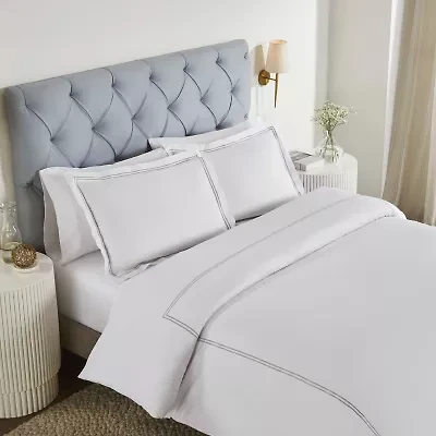 SUPERIOR® Fieldstone Cotton Embroidered Texture Duvet Cover