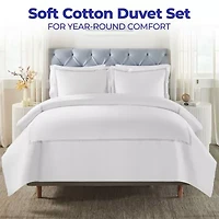 SUPERIOR® Fieldstone Cotton Embroidered Texture Duvet Cover