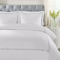 SUPERIOR® Fieldstone Cotton Embroidered Texture Duvet Cover