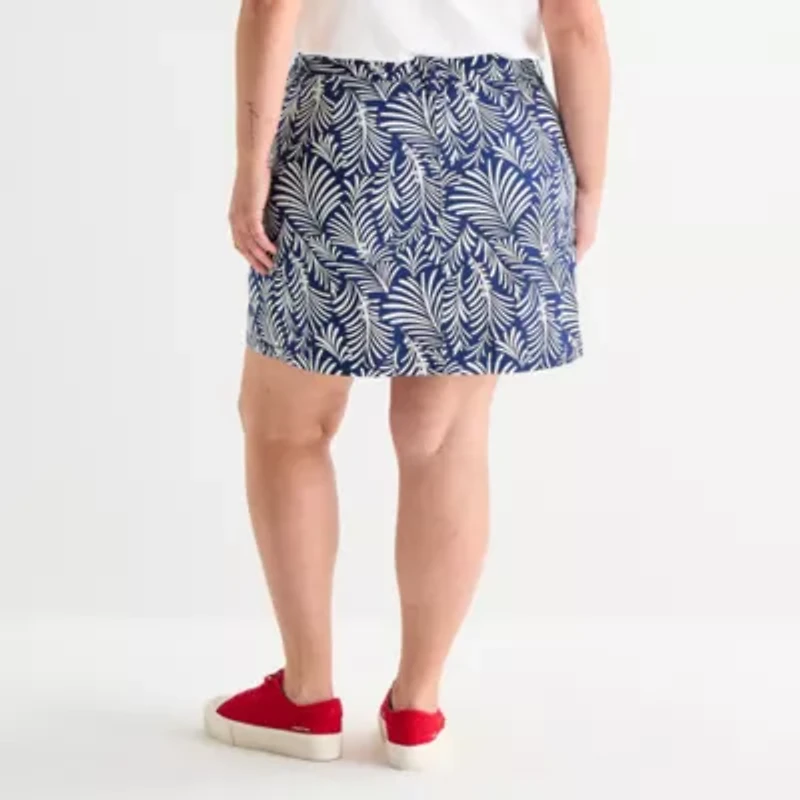 St. John's Bay Womens Cotton Blend Skort