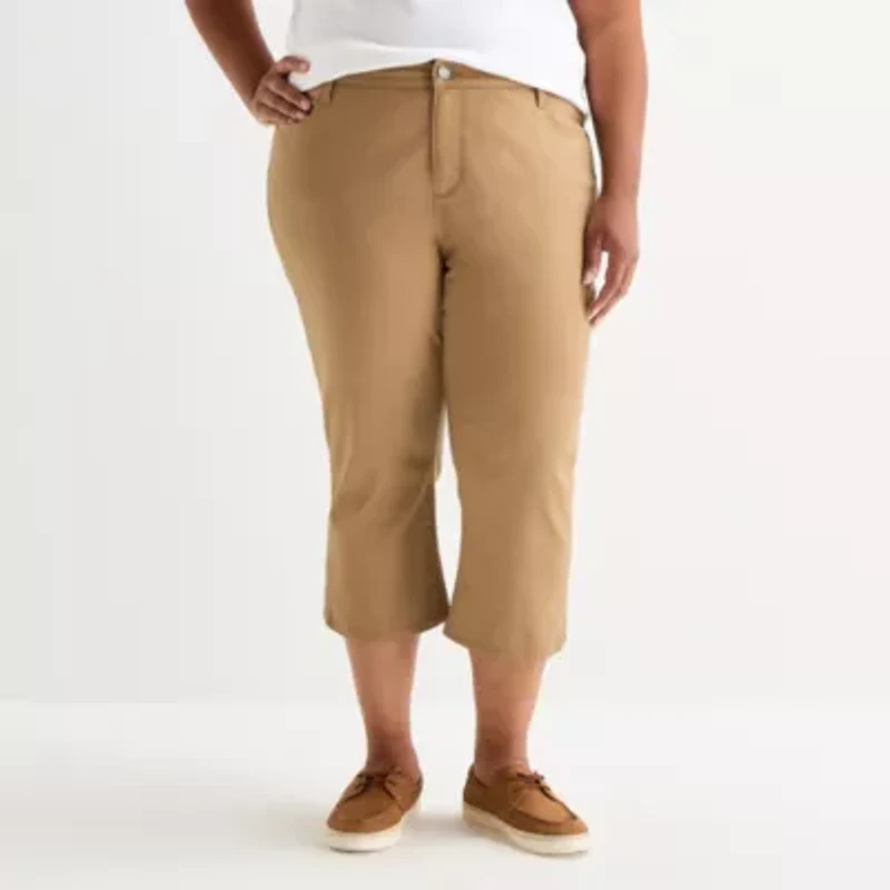 St. John's Bay Womens Plus Capri Jean