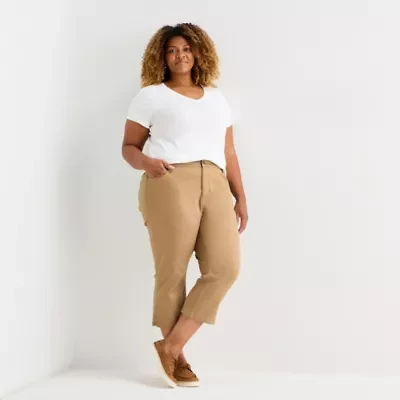 St. John's Bay Womens Plus Capri Jean