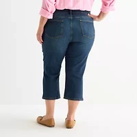 St. John's Bay Womens Plus Capri Jean