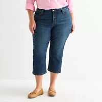St. John's Bay Womens Plus Capri Jean