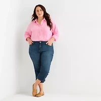 St. John's Bay Womens Plus Capri Jean