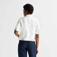 St. John's Bay Womens Denim Lightweight Jacket