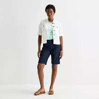 St. John's Bay Womens Denim Lightweight Jacket