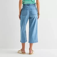 St. John's Bay Womens High Rise Cropped Jean