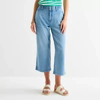 St. John's Bay Womens High Rise Cropped Jean