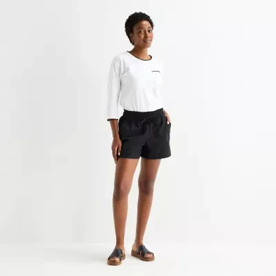 St. John's Bay Womens Pull-On Short