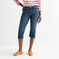 St. John's Bay Womens Mid Rise Capri Jean