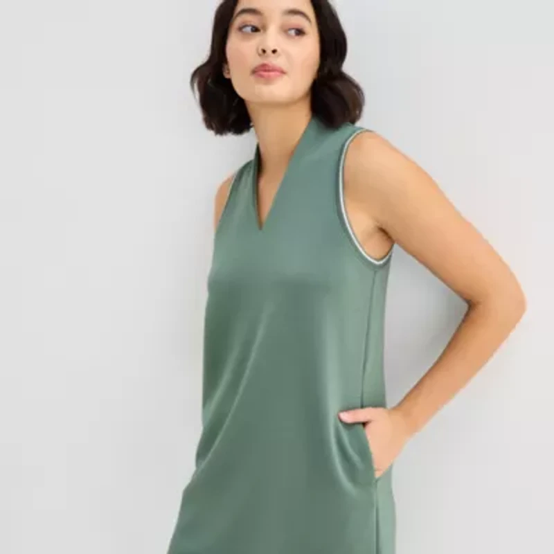 Stylus Womens Sleeveless A-Line Dress