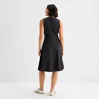 Stylus Womens Midi Fit + Flare Dress