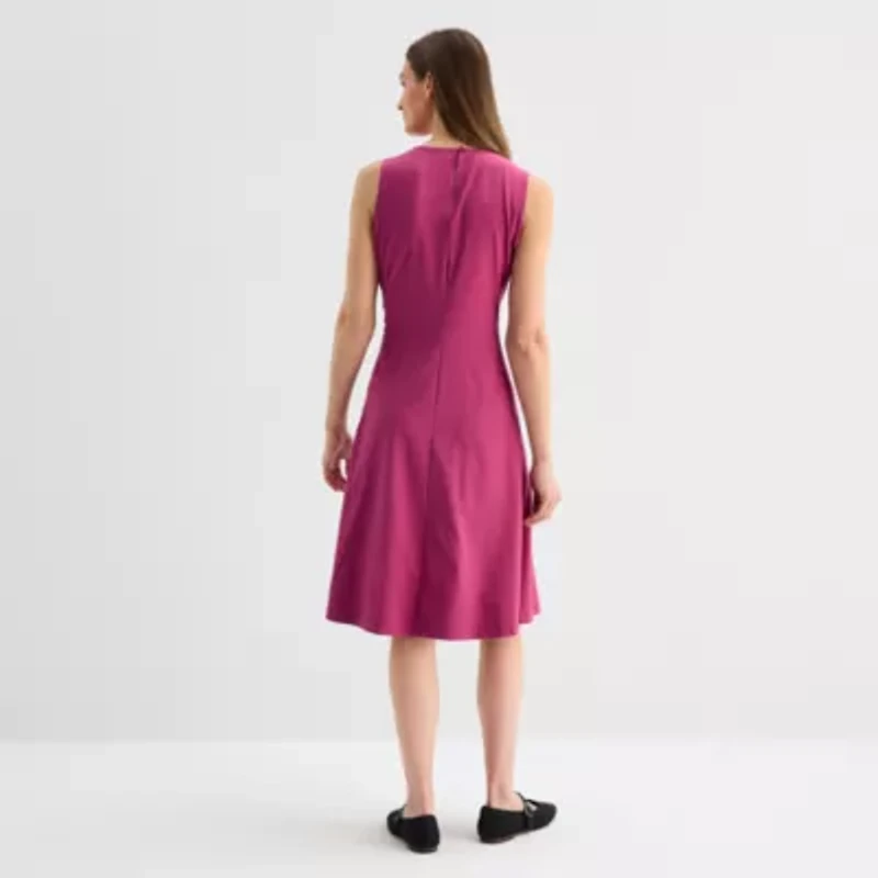 Stylus Womens Midi Fit + Flare Dress