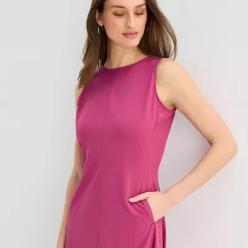 Stylus Womens Midi Fit + Flare Dress