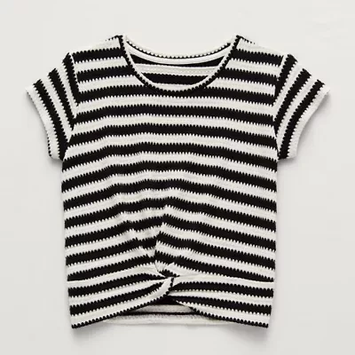 Thereabouts Little & Big Kid Girls Crew Neck Short Sleeve T-Shirt