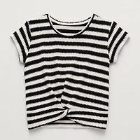 Thereabouts Little & Big Kid Girls Crew Neck Short Sleeve T-Shirt