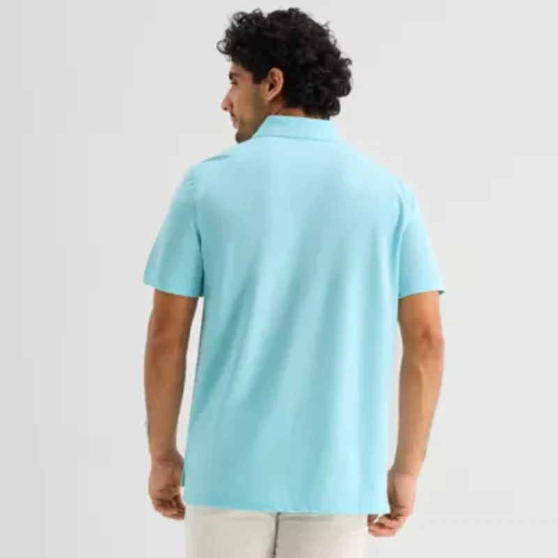 St. John's Bay Premium Stretch Mens Classic Fit Short Sleeve Polo Shirt