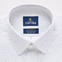 Stafford Sweat Repel Advanced Performance Mens Regular Fit Long Sleeve Dress Shirt