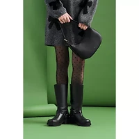 Frye and Co. Womens Maeve Stacked Heel Motorcycle Boots