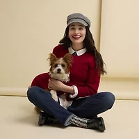 JS Jessica Simpson Houndstooth Cabby Womens Cadet Hat