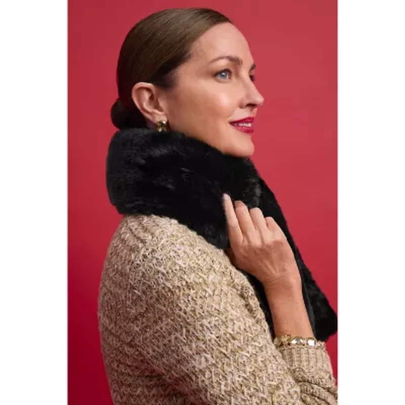 Mixit Faux Fur Muffler Wrap Scarf