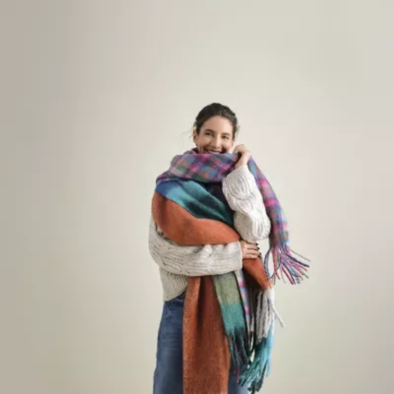 a.n.a Colorblock Blanket Scarf