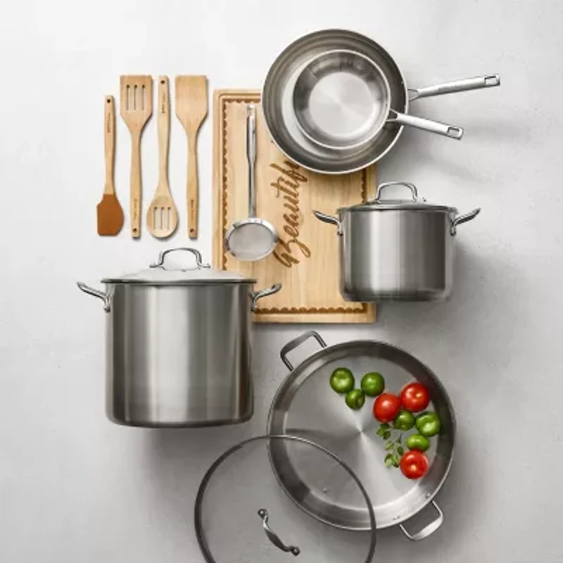 Jenny Martinez Stainless Steel 10-qt. Braising Pan