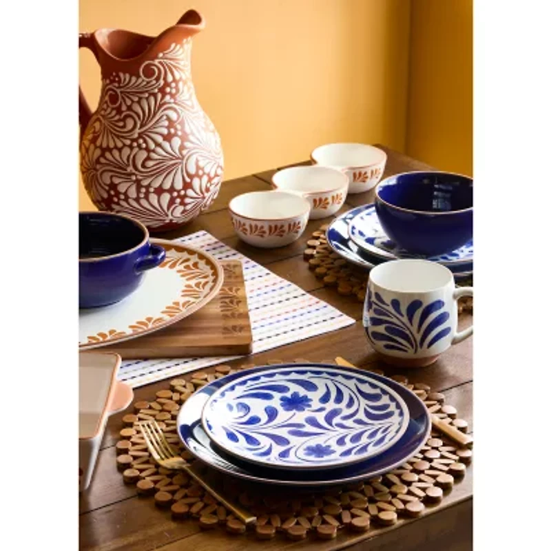 Jenny Martinez 3-Section Stoneware Serving Bowl