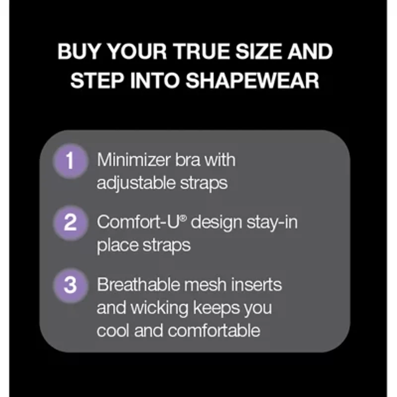 Bali Passion For Comfort Minimizer Body Shaper Df1009