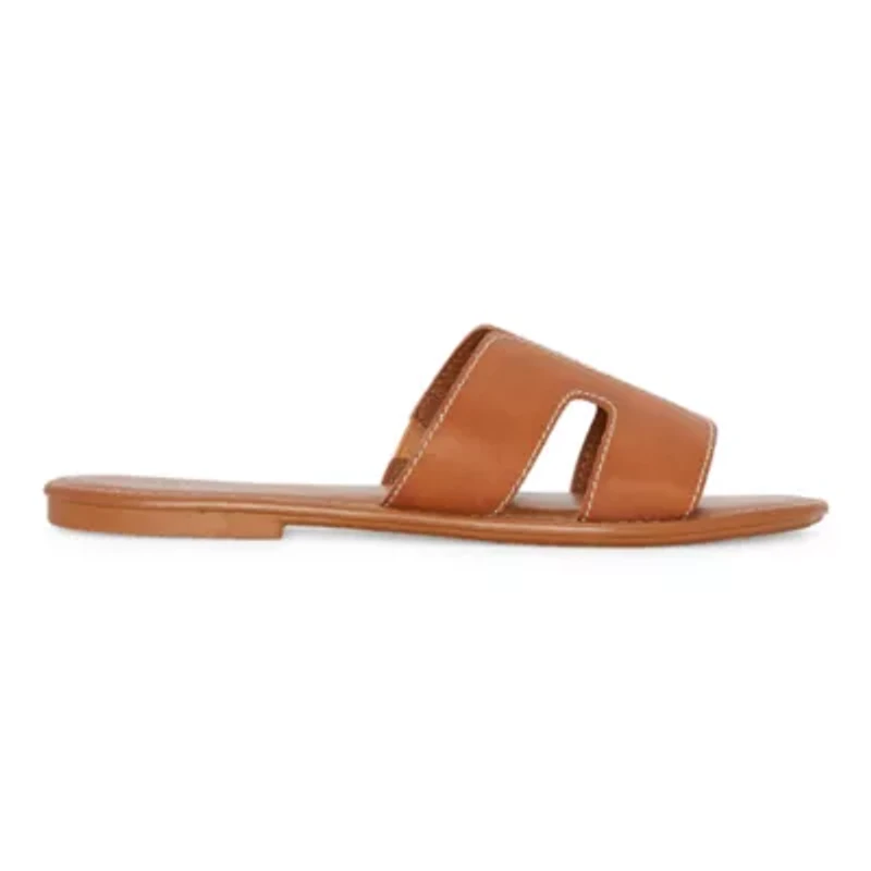 Arizona Jean Co Womens Amini Flat Sandals