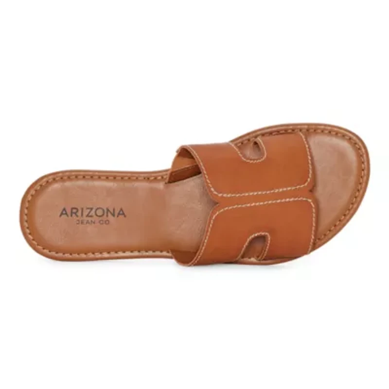 Arizona Jean Co Womens Amini Flat Sandals
