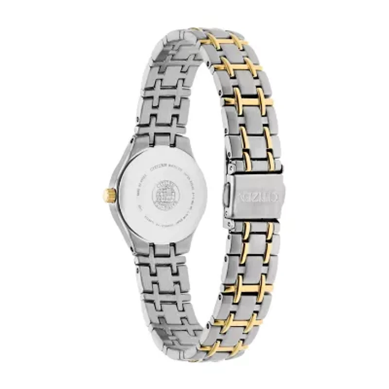 Citizen Corso Womens Two Tone Stainless Steel Bracelet Watch Ew1264-50a