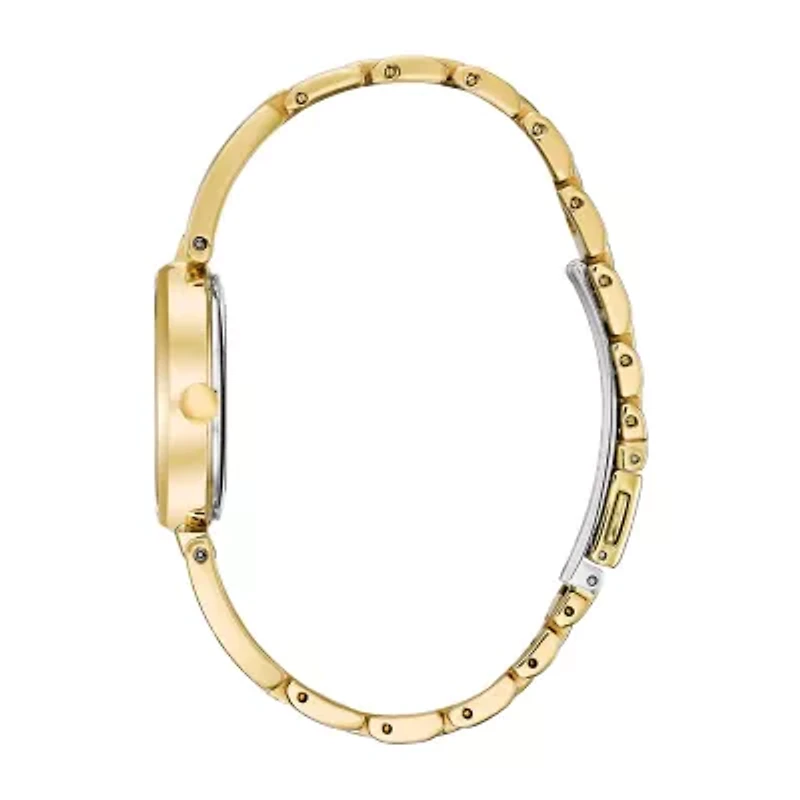 Citizen Axiom Womens Gold Tone Stainless Steel Bangle Watch Em0638-50p