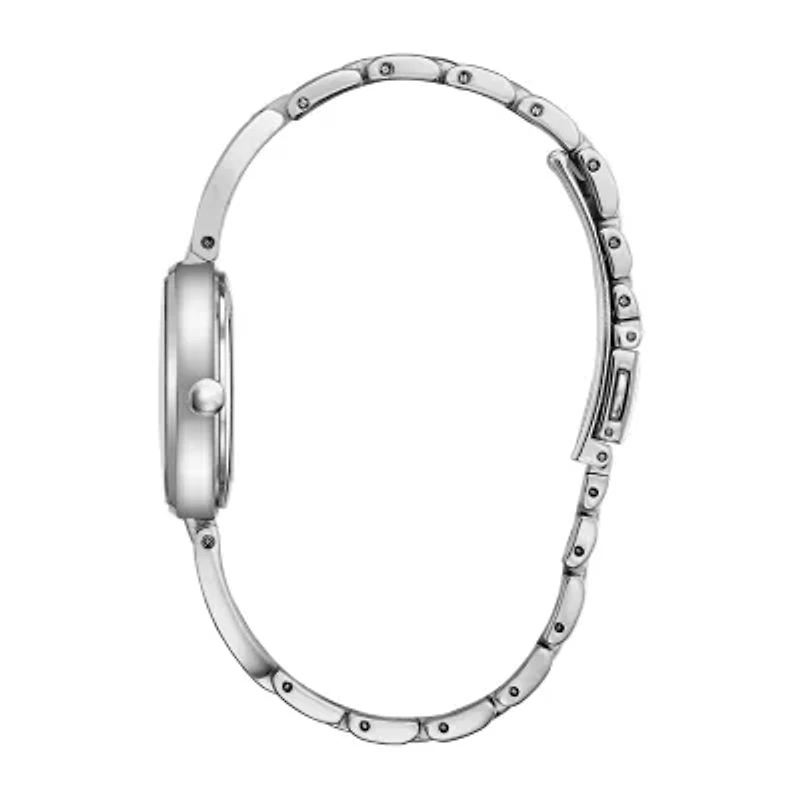 Citizen Axiom Womens Silver Tone Stainless Steel Bracelet Watch Em0630-51d
