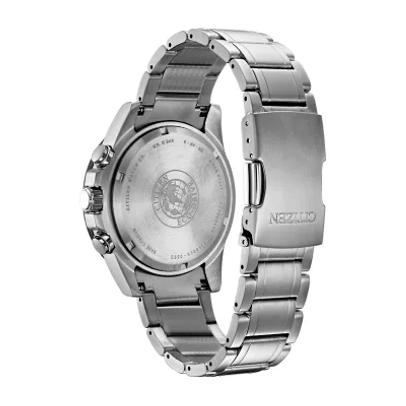 Citizen Brycen Mens Chronograph Silver Tone Bracelet Watch Bl5558-58l