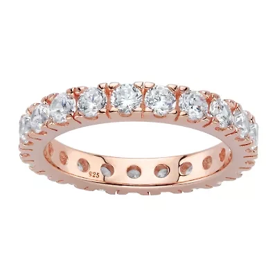 DiamonArt® 3.5MM 2 CT. T.W. White Cubic Zirconia Sterling Silver Round Band