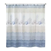 Avanti Abstract Coastal Shower Curtain