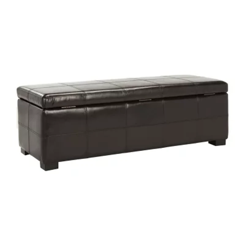 Madison Accents Storage Upholstered Bench