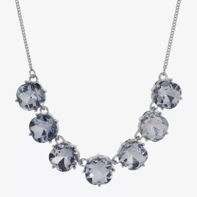 1928 Silver-Tone Womens 16 Inch Collar Necklace