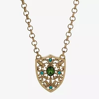 1928 Gold-Tone Womens Alloy 20 Inch Pendant Necklace