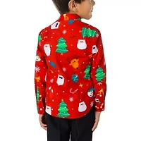 Opposuits Christmas Little Boys Spread Collar Long Sleeve Dress Shirt