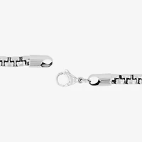 Mens Stainless Steel Solid 8 1/2 Inch Link Bracelet