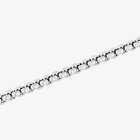 Mens Stainless Steel Solid 8 1/2 Inch Link Bracelet